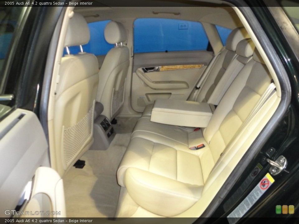 Beige Interior Rear Seat for the 2005 Audi A6 4.2 quattro Sedan #68746805