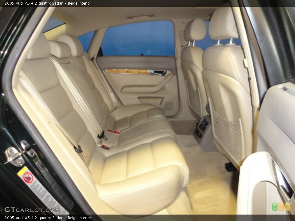 Beige Interior Rear Seat for the 2005 Audi A6 4.2 quattro Sedan #68746834