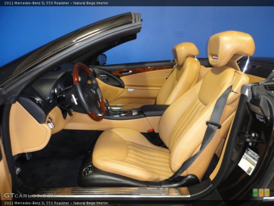 Natural Beige Interior Front Seat for the 2011 Mercedes-Benz SL 550 Roadster #68747386