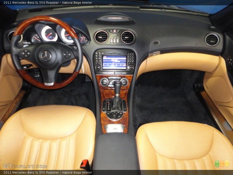 Natural Beige Interior Dashboard for the 2011 Mercedes-Benz SL 550 Roadster #68747395