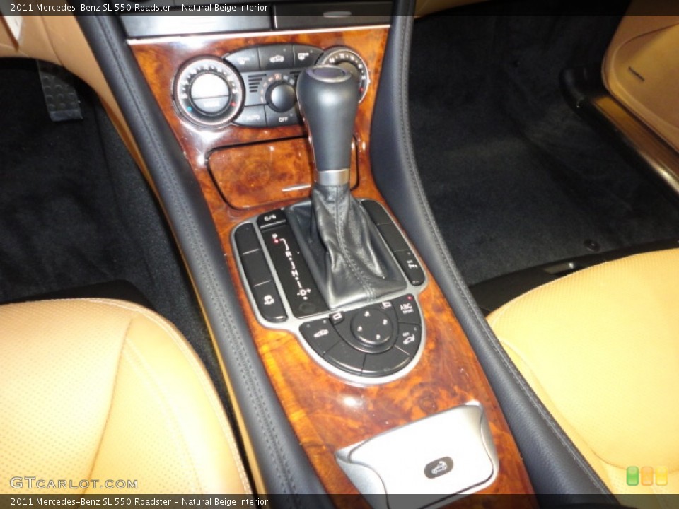 Natural Beige Interior Transmission for the 2011 Mercedes-Benz SL 550 Roadster #68747419