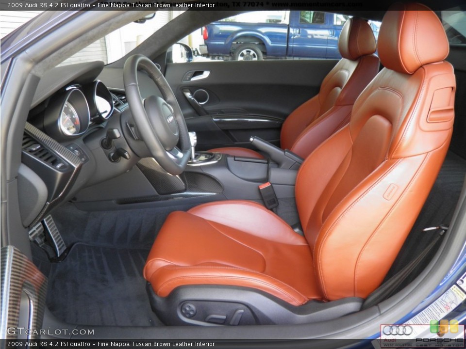 Fine Nappa Tuscan Brown Leather Interior Prime Interior for the 2009 Audi R8 4.2 FSI quattro #68748448