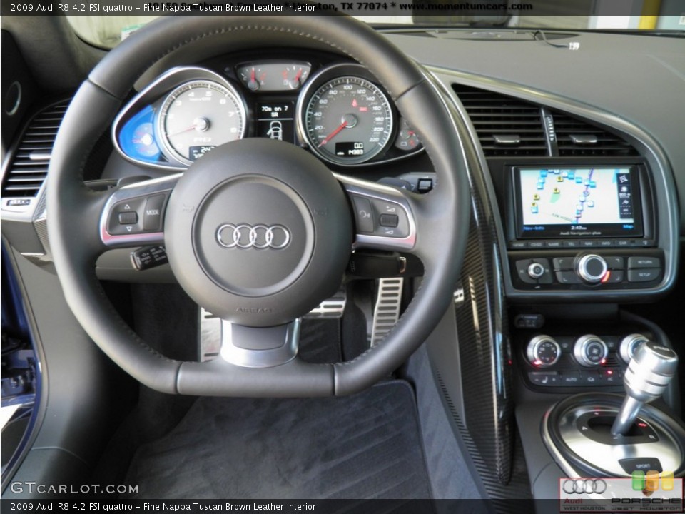 Fine Nappa Tuscan Brown Leather Interior Dashboard for the 2009 Audi R8 4.2 FSI quattro #68748514