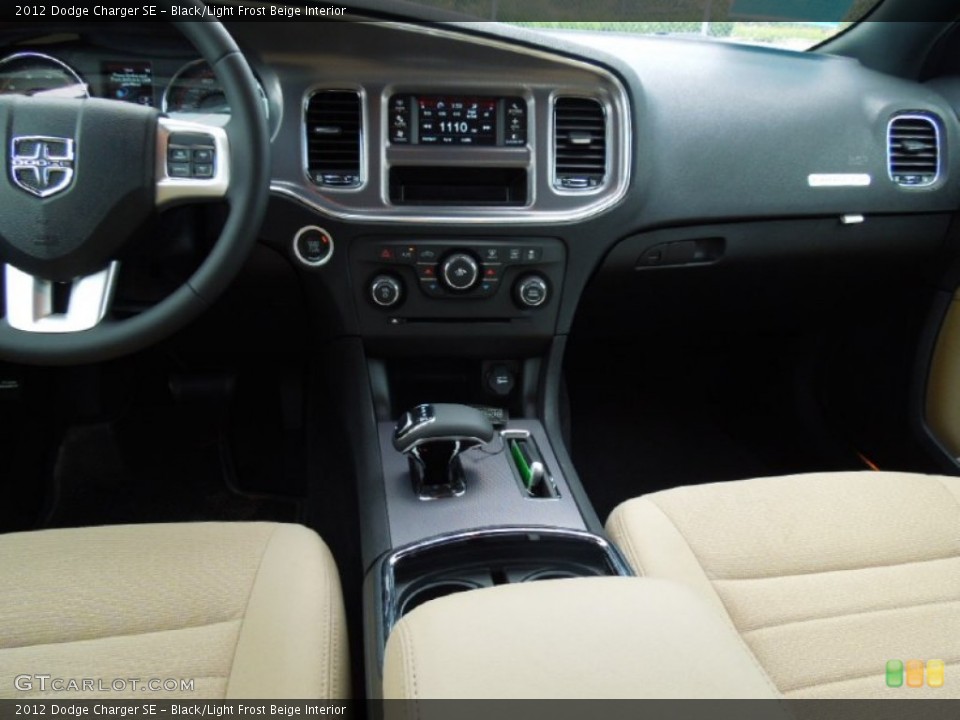 Black/Light Frost Beige Interior Dashboard for the 2012 Dodge Charger SE #68749180
