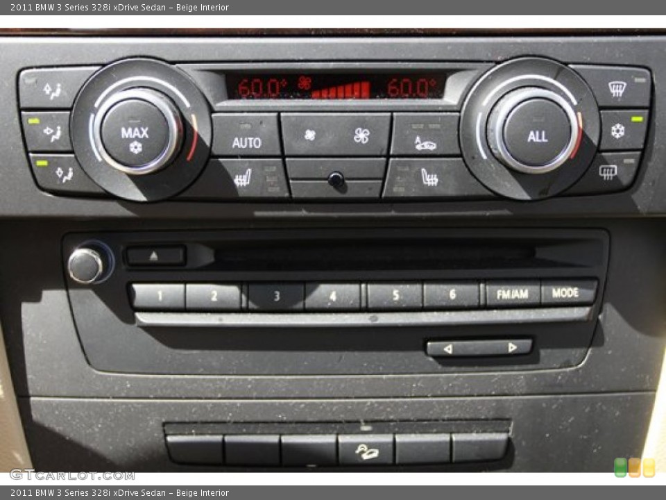 Beige Interior Controls for the 2011 BMW 3 Series 328i xDrive Sedan #68749246