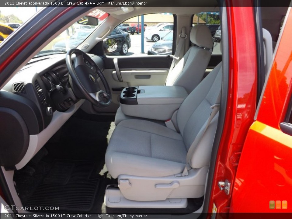 Light Titanium/Ebony Interior Front Seat for the 2011 Chevrolet Silverado 1500 LT Crew Cab 4x4 #68752045