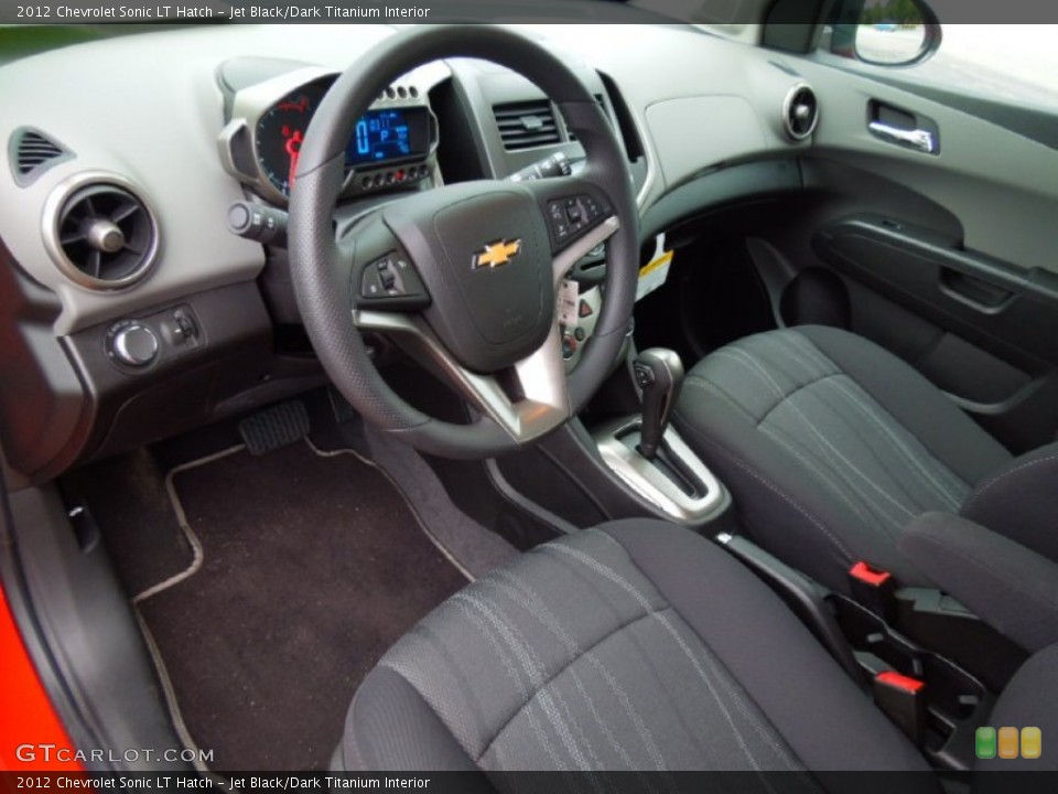 Jet Black/Dark Titanium Interior Prime Interior for the 2012 Chevrolet Sonic LT Hatch #68754706