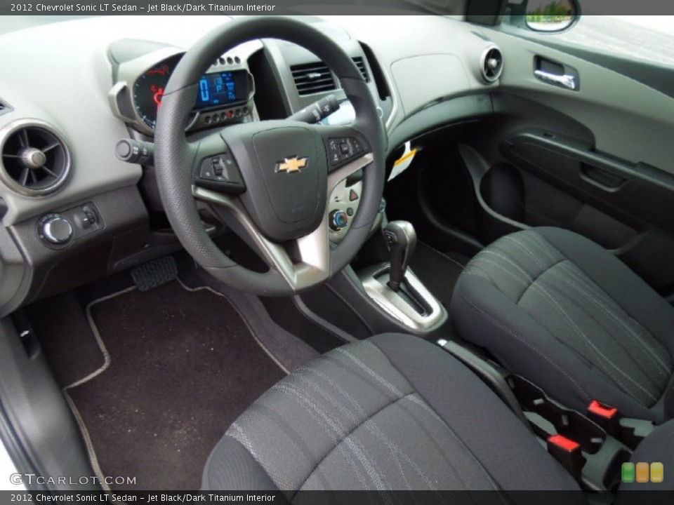 Jet Black/Dark Titanium Interior Prime Interior for the 2012 Chevrolet Sonic LT Sedan #68754925