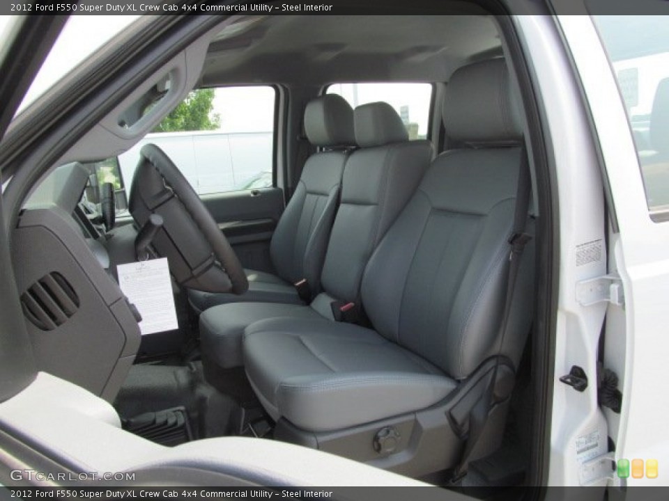 Steel Interior Front Seat for the 2012 Ford F550 Super Duty XL Crew Cab 4x4 Commercial Utility #68756959