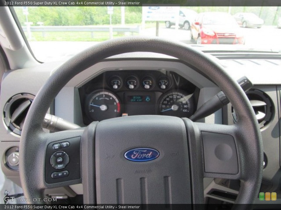 Steel Interior Steering Wheel for the 2012 Ford F550 Super Duty XL Crew Cab 4x4 Commercial Utility #68757010