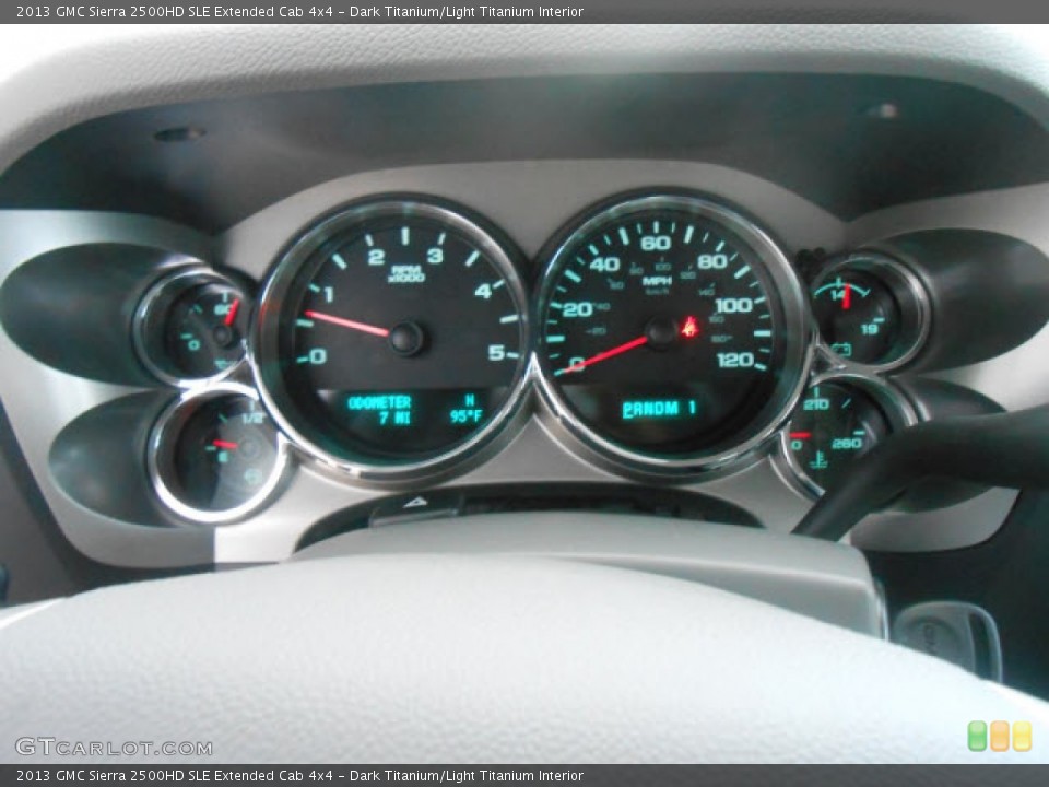 Dark Titanium/Light Titanium Interior Gauges for the 2013 GMC Sierra 2500HD SLE Extended Cab 4x4 #68757517