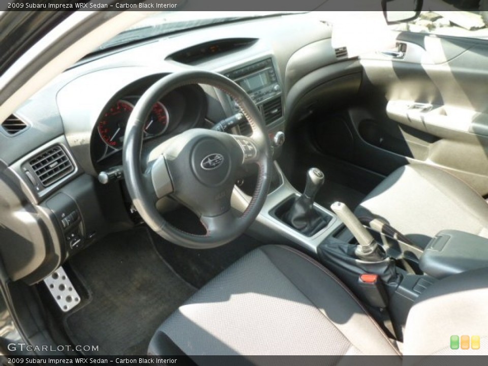 Carbon Black Interior Photo for the 2009 Subaru Impreza WRX Sedan #68759932