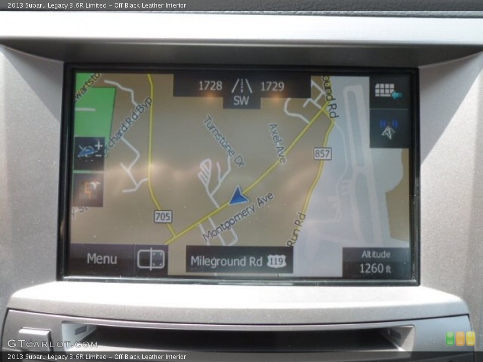 Off Black Leather Interior Navigation for the 2013 Subaru Legacy 3.6R Limited #68761099