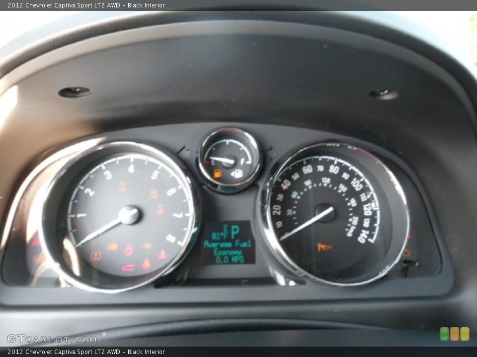 Black Interior Gauges for the 2012 Chevrolet Captiva Sport LTZ AWD #68763769