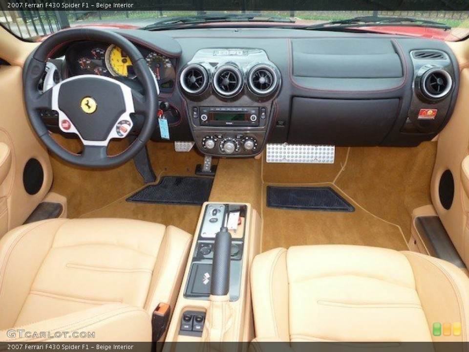 Beige Interior Dashboard for the 2007 Ferrari F430 Spider F1 #68764267