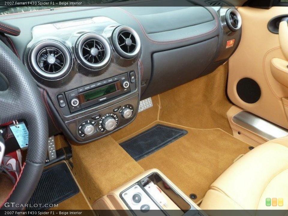 Beige Interior Dashboard for the 2007 Ferrari F430 Spider F1 #68764300