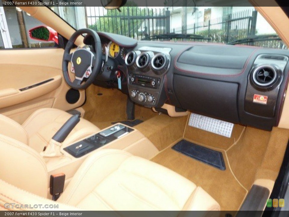 Beige Interior Dashboard for the 2007 Ferrari F430 Spider F1 #68764330