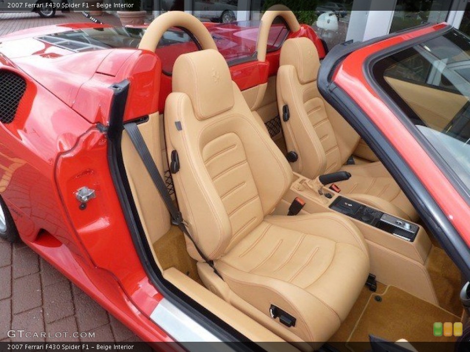 Beige Interior Front Seat for the 2007 Ferrari F430 Spider F1 #68764348