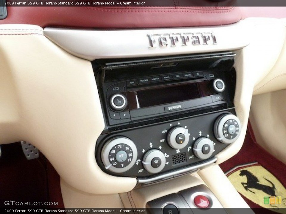 Cream Interior Controls for the 2009 Ferrari 599 GTB Fiorano  #68764594