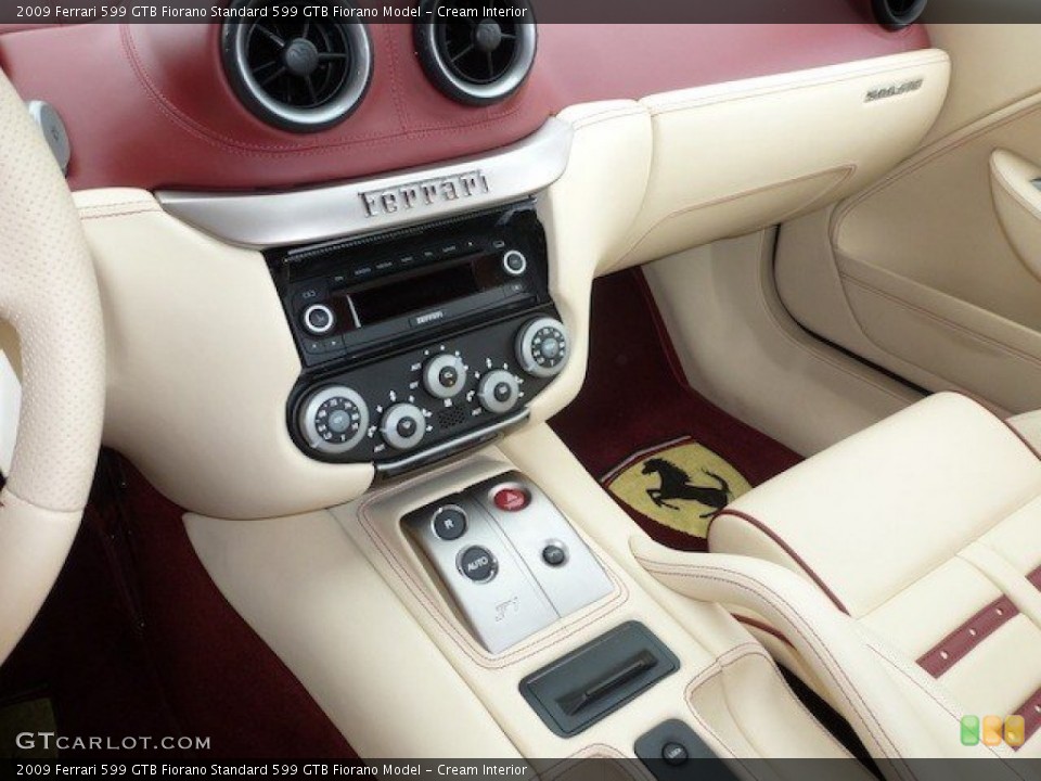 Cream Interior Controls for the 2009 Ferrari 599 GTB Fiorano  #68764602
