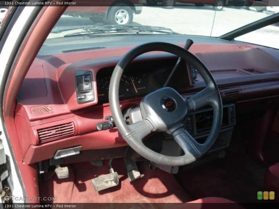 Red Interior Steering Wheel for the 1991 Chevrolet Lumina MPV #68765125