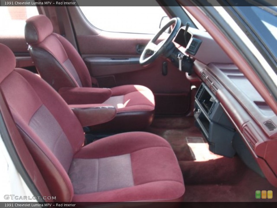 Red Interior Front Seat for the 1991 Chevrolet Lumina MPV #68765146