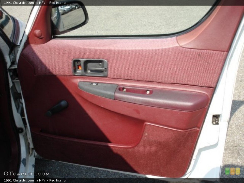 Red Interior Door Panel for the 1991 Chevrolet Lumina MPV #68765155