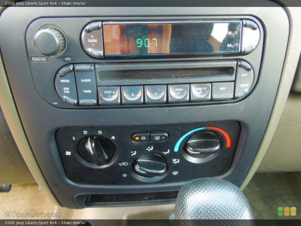 Khaki Interior Controls for the 2006 Jeep Liberty Sport 4x4 #68766061
