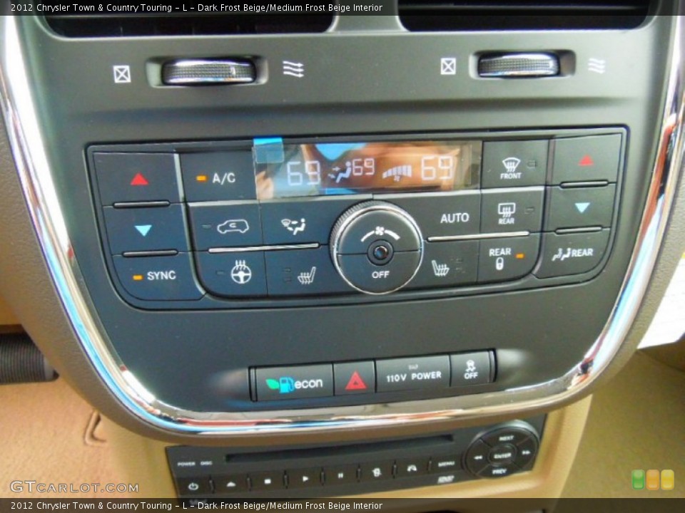 Dark Frost Beige/Medium Frost Beige Interior Controls for the 2012 Chrysler Town & Country Touring - L #68766379