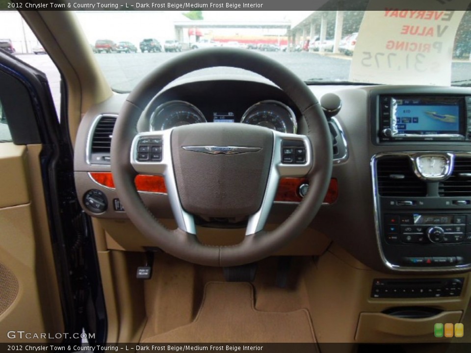 Dark Frost Beige/Medium Frost Beige Interior Steering Wheel for the 2012 Chrysler Town & Country Touring - L #68766403