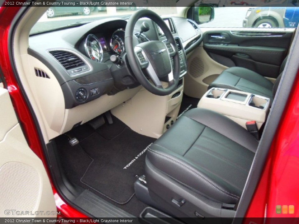 Black/Light Graystone Interior Prime Interior for the 2012 Chrysler Town & Country Touring #68766610