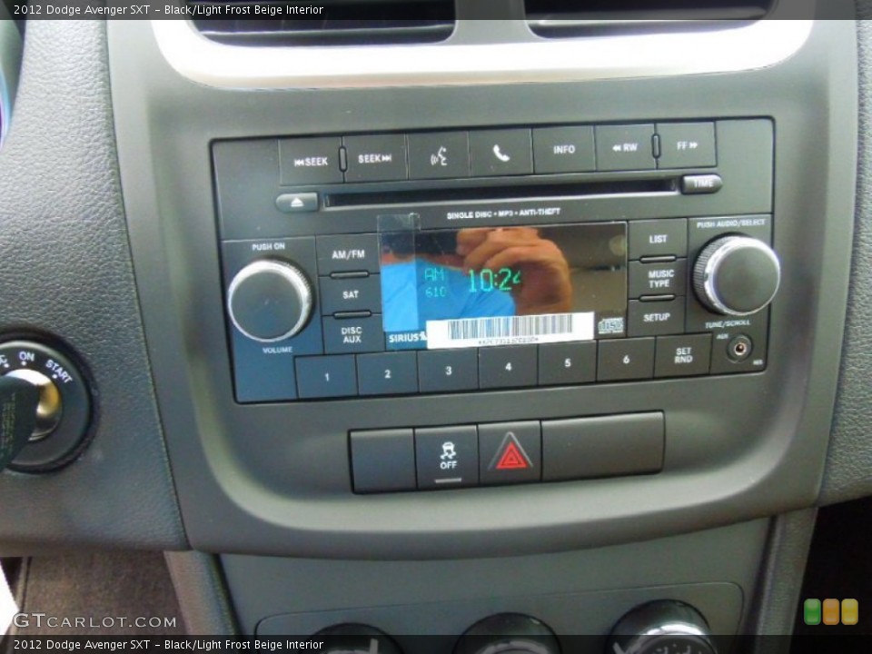 Black/Light Frost Beige Interior Audio System for the 2012 Dodge Avenger SXT #68767126
