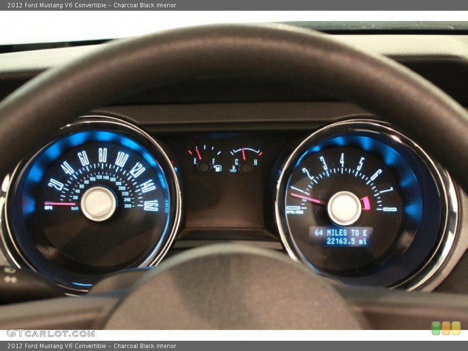 Charcoal Black Interior Gauges for the 2012 Ford Mustang V6 Convertible #68768791
