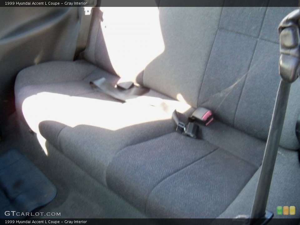 Gray Interior Rear Seat for the 1999 Hyundai Accent L Coupe #68770486