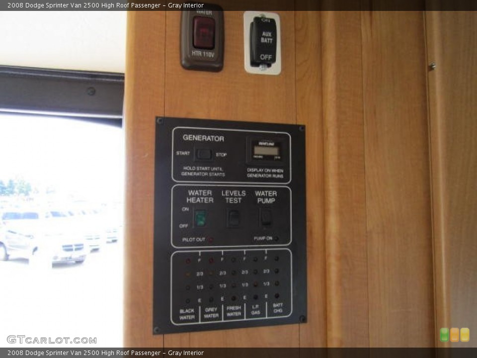 Gray Interior Controls for the 2008 Dodge Sprinter Van 2500 High Roof Passenger #68770573