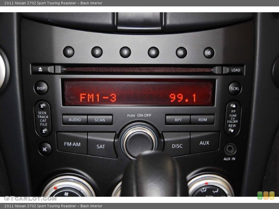 Black Interior Controls for the 2011 Nissan 370Z Sport Touring Roadster #68773163