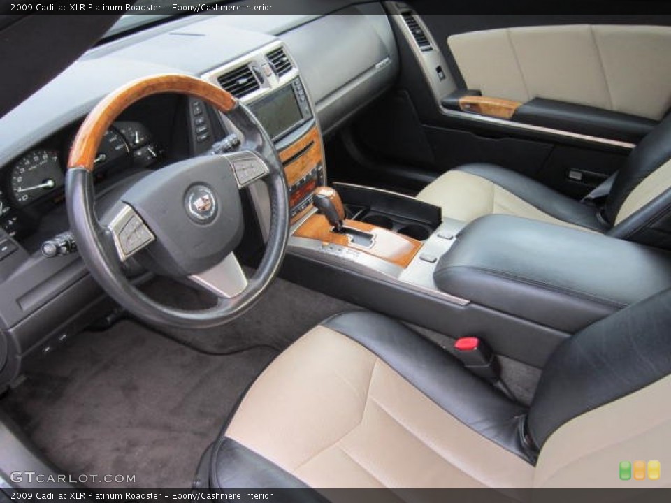 Ebony/Cashmere 2009 Cadillac XLR Interiors