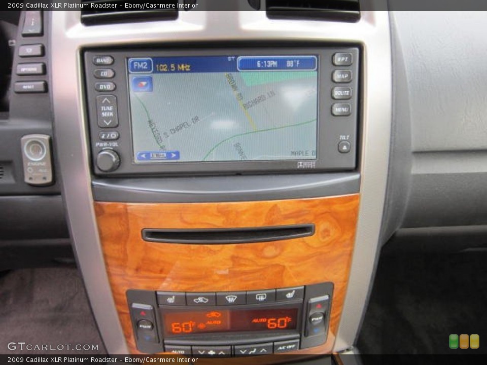 Ebony/Cashmere Interior Navigation for the 2009 Cadillac XLR Platinum Roadster #68774222