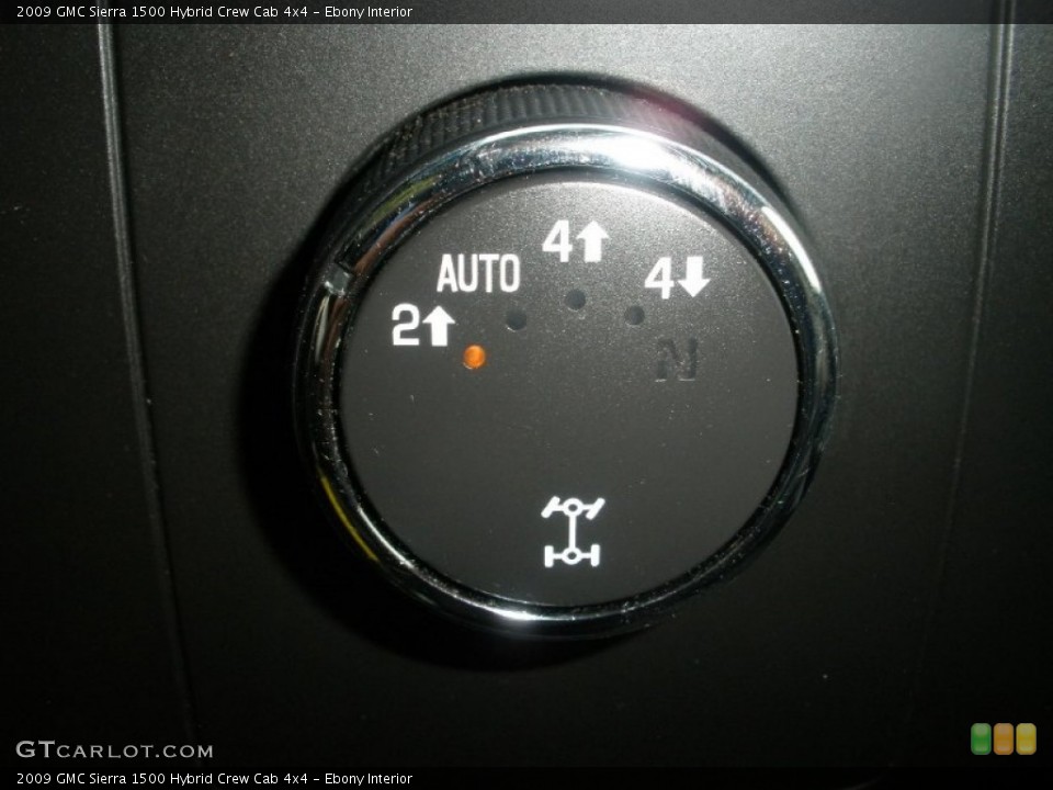 Ebony Interior Controls for the 2009 GMC Sierra 1500 Hybrid Crew Cab 4x4 #68776811