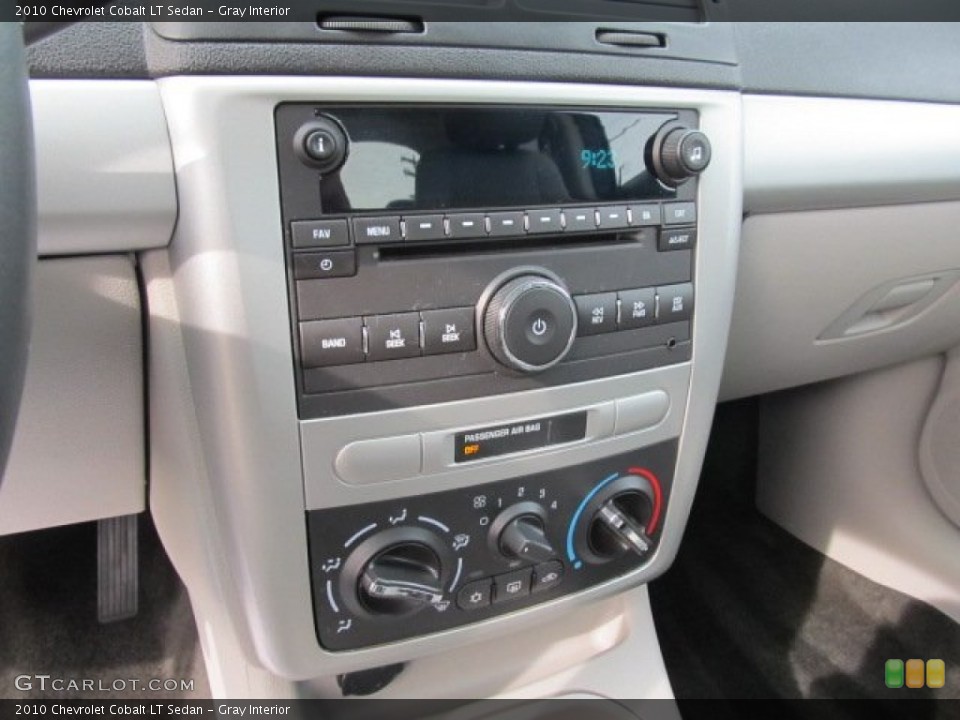 Gray Interior Controls for the 2010 Chevrolet Cobalt LT Sedan #68777618