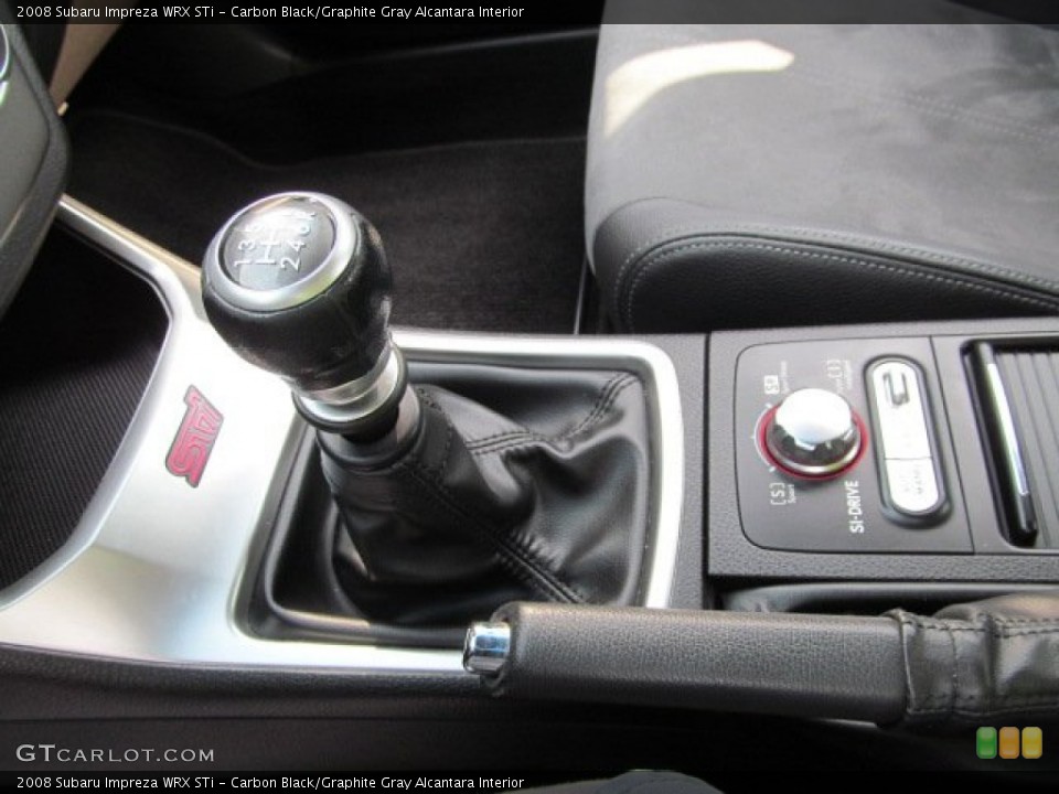 Carbon Black/Graphite Gray Alcantara Interior Transmission for the 2008 Subaru Impreza WRX STi #68777647