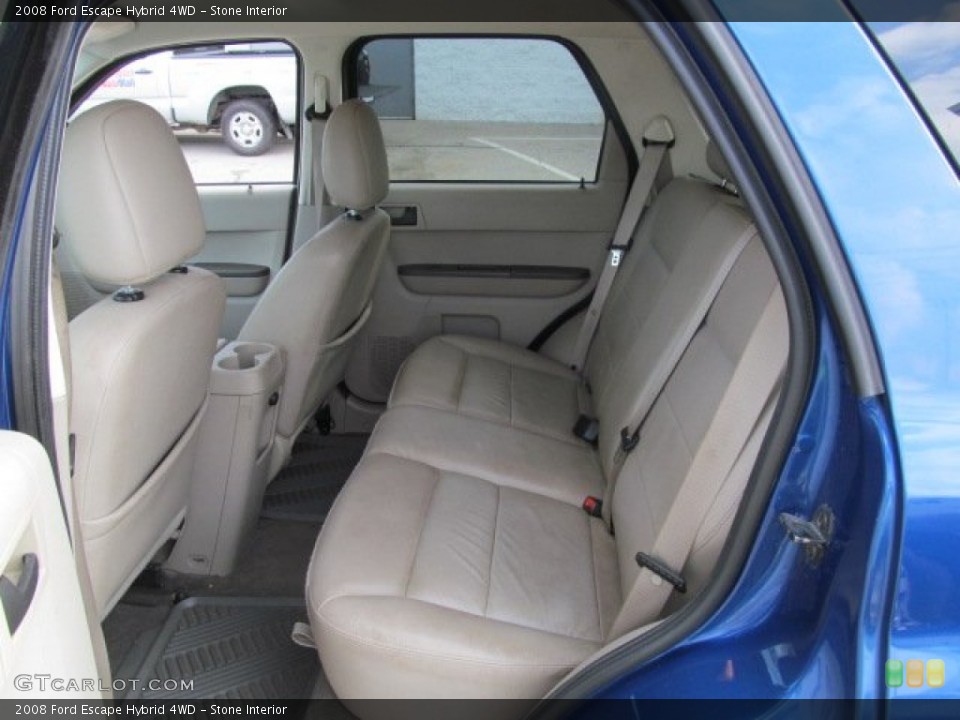 Stone Interior Rear Seat for the 2008 Ford Escape Hybrid 4WD #68778014