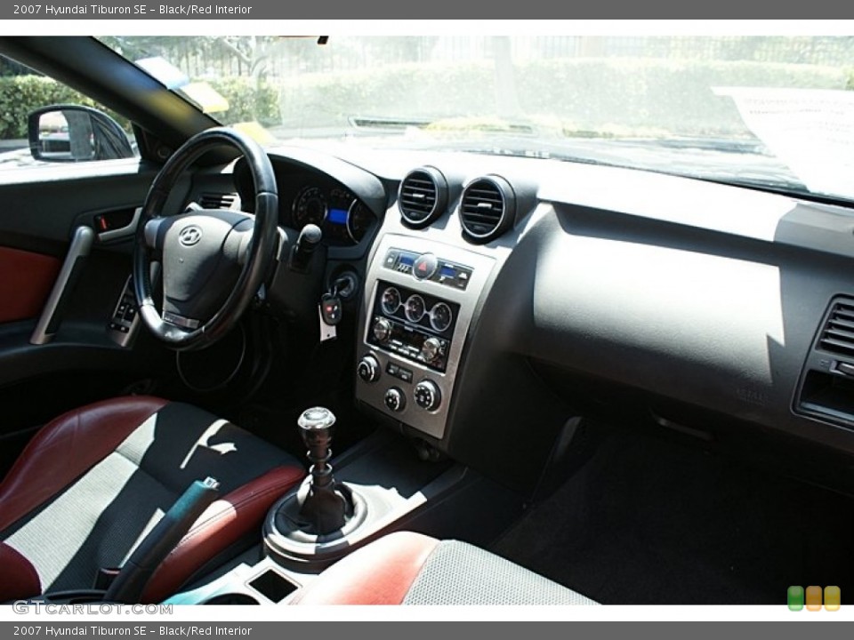 Black/Red Interior Dashboard for the 2007 Hyundai Tiburon SE #68780184