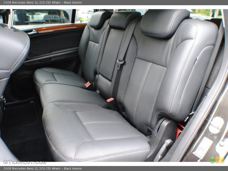 Black Interior Rear Seat for the 2008 Mercedes-Benz GL 320 CDI 4Matic #68780402