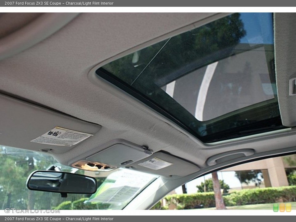 Charcoal/Light Flint Interior Sunroof for the 2007 Ford Focus ZX3 SE Coupe #68780909
