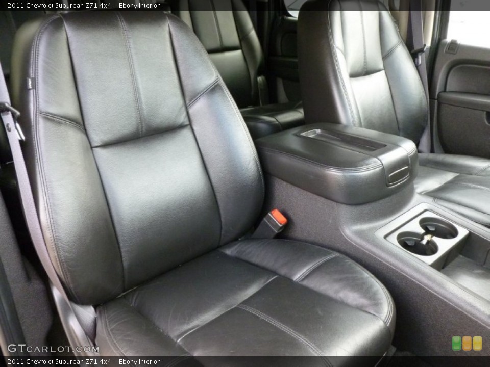 Ebony Interior Front Seat for the 2011 Chevrolet Suburban Z71 4x4 #68785163