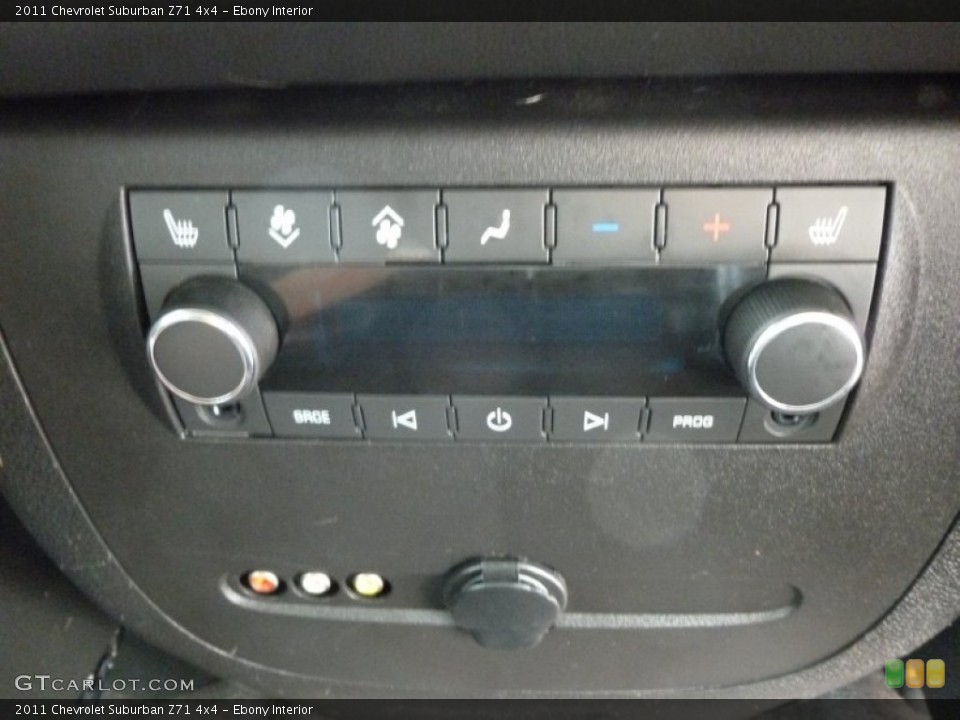 Ebony Interior Controls for the 2011 Chevrolet Suburban Z71 4x4 #68785199