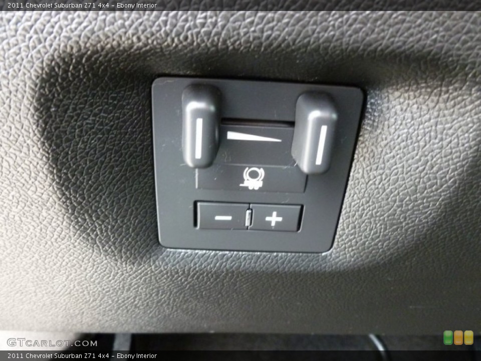 Ebony Interior Controls for the 2011 Chevrolet Suburban Z71 4x4 #68785253