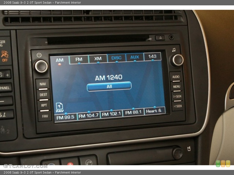 Parchment Interior Controls for the 2008 Saab 9-3 2.0T Sport Sedan #68787339