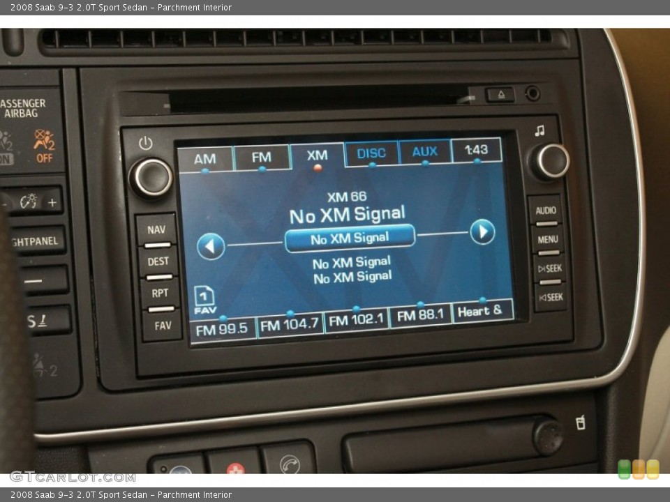 Parchment Interior Audio System for the 2008 Saab 9-3 2.0T Sport Sedan #68787359